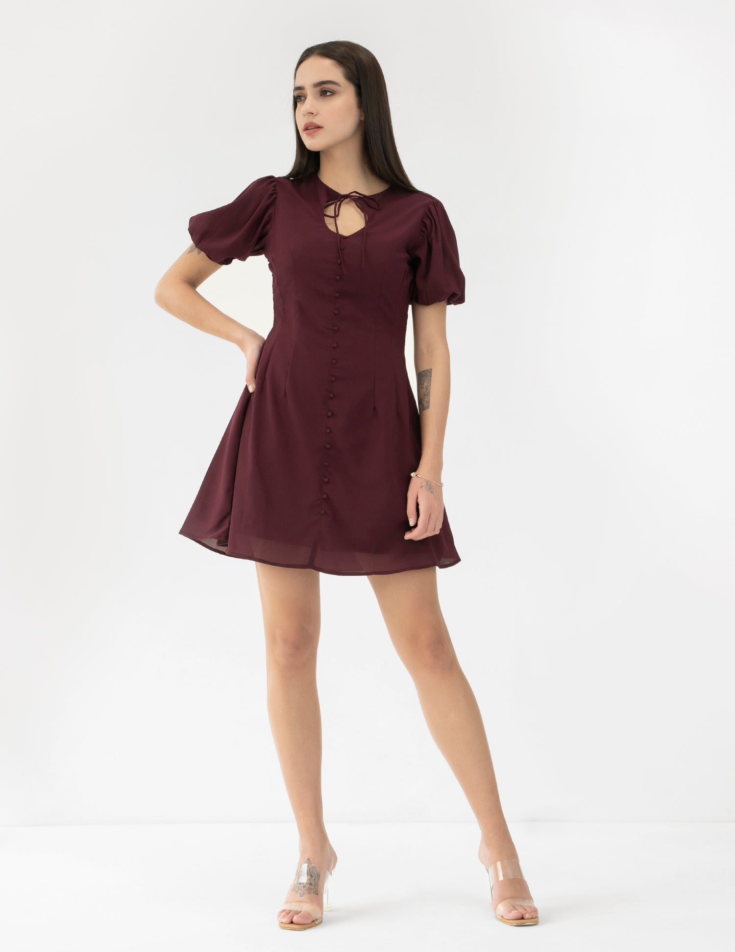 MELINA PUFFED & FLARED DRESS – ClosetHook.com