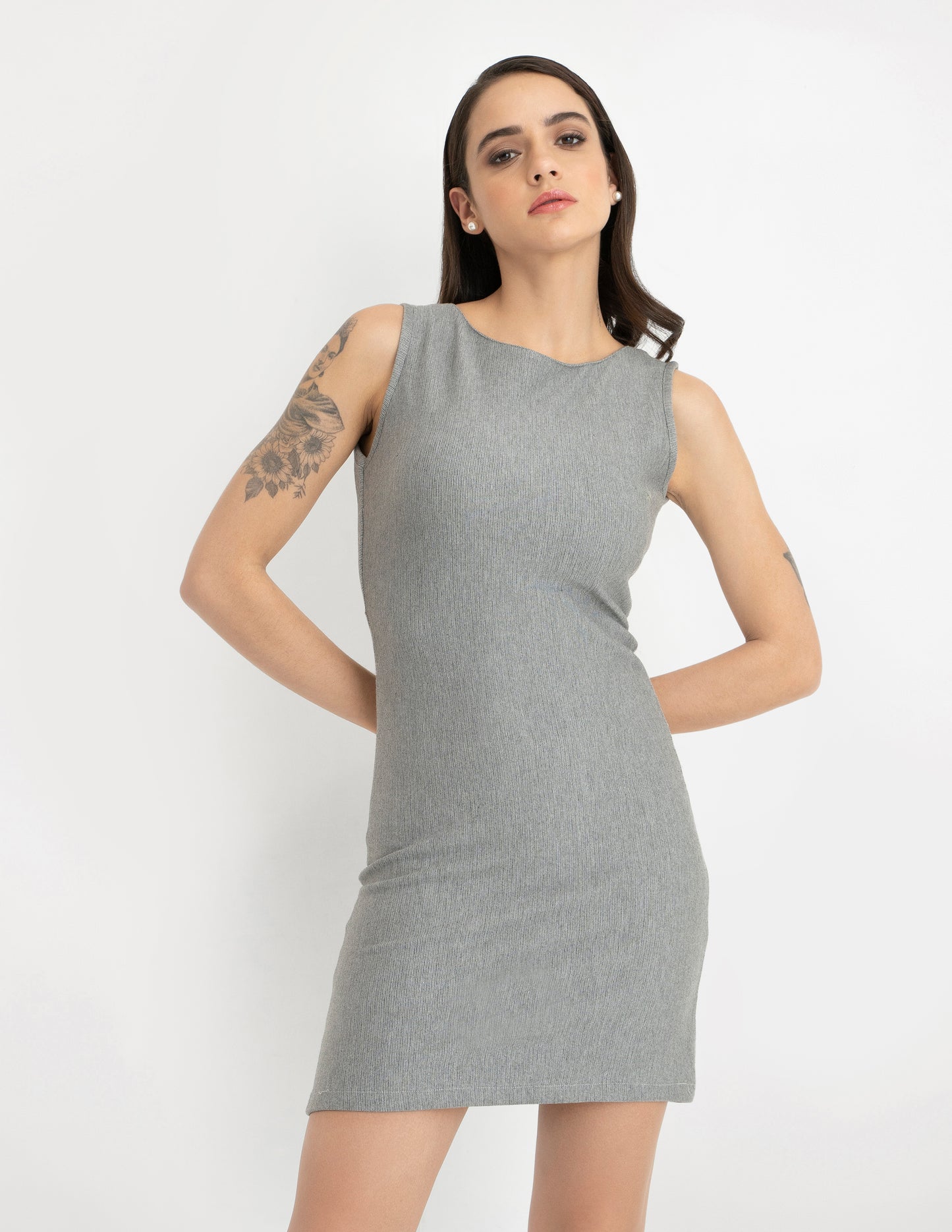 DYLAN BACK KNOTTED BODYCON DRESS
