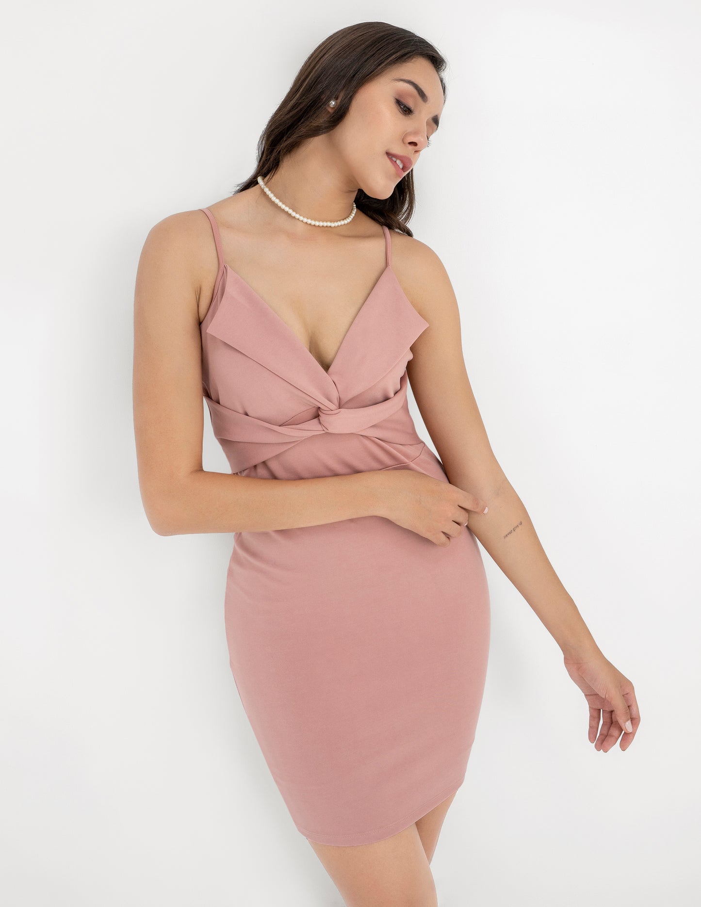 KNOTTED BODYCON DRESS